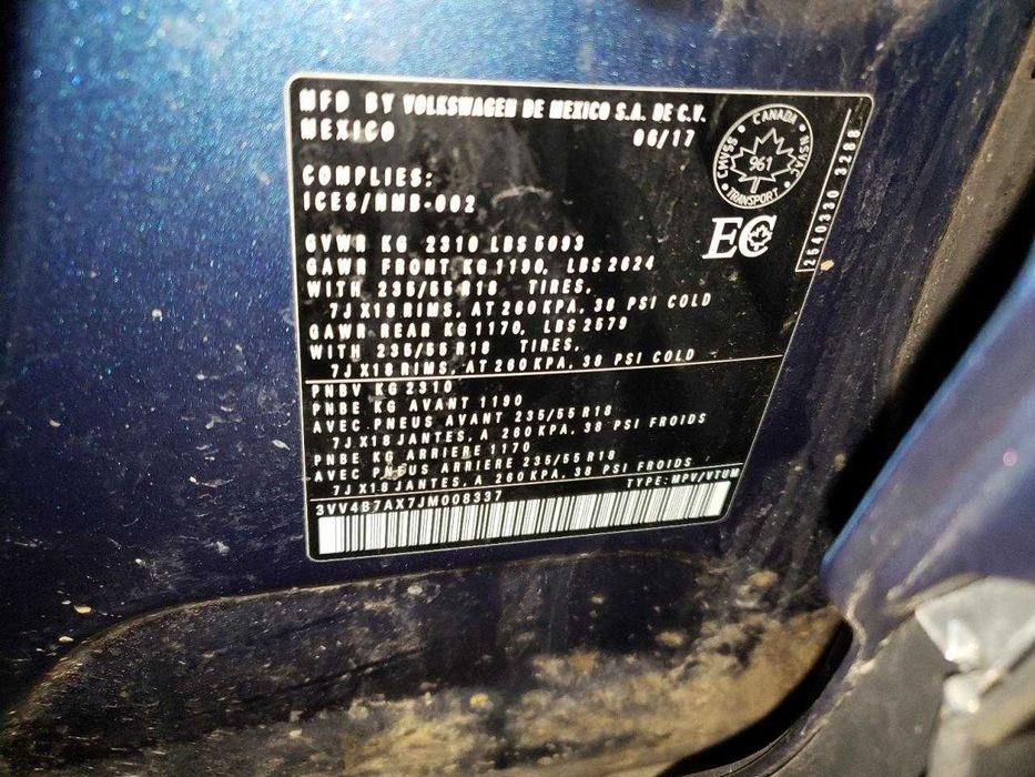 VOLKSWAGEN Tiguan SEL Premium, 2018 (2017)