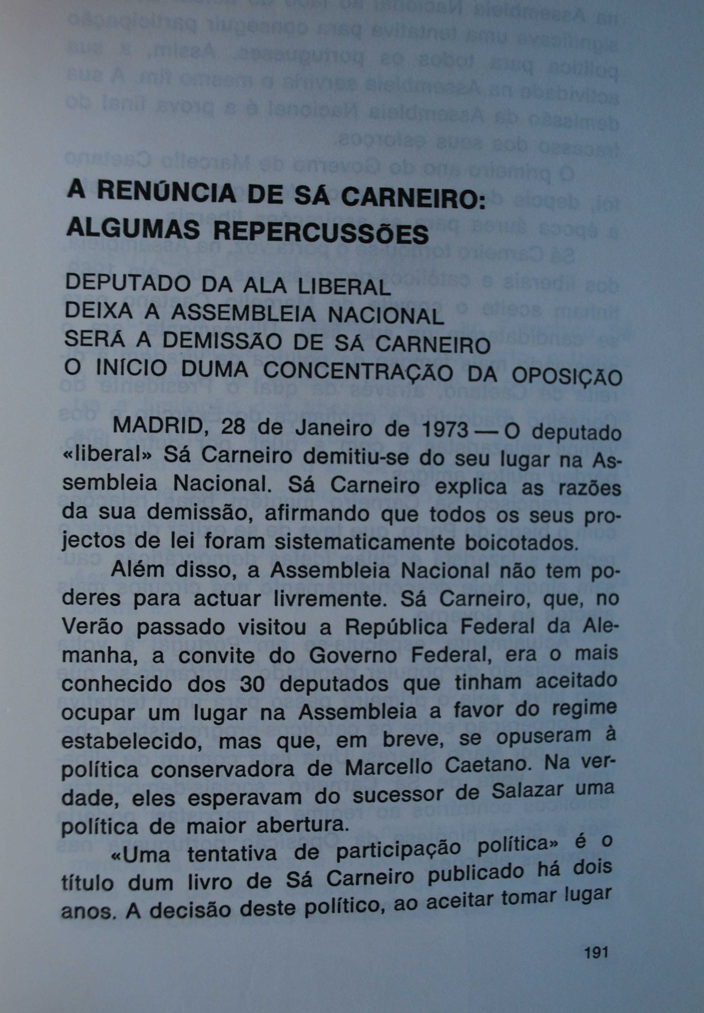 Ser Ou Não Ser Deputado (Anterior ao 25 de Abril 1974) 1º Edição 1973