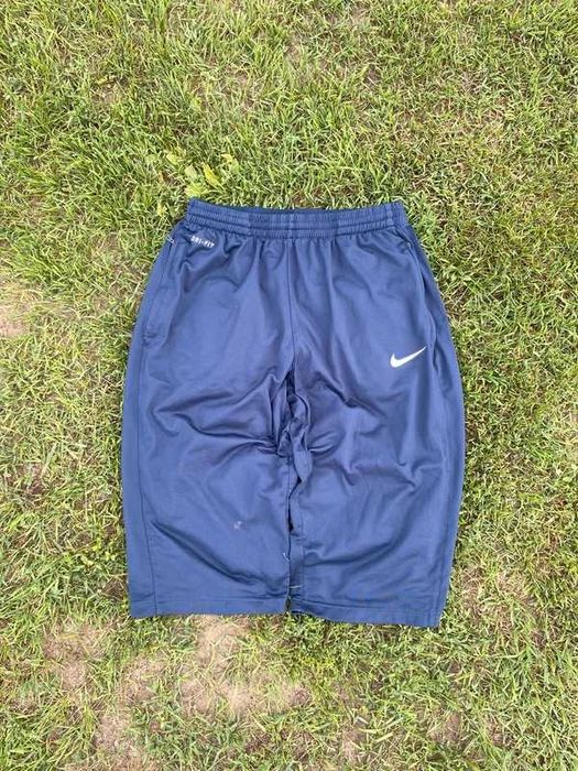 Spodenki sportowe Nike Dri fit long sport Logo haft swoosh L granatowy
