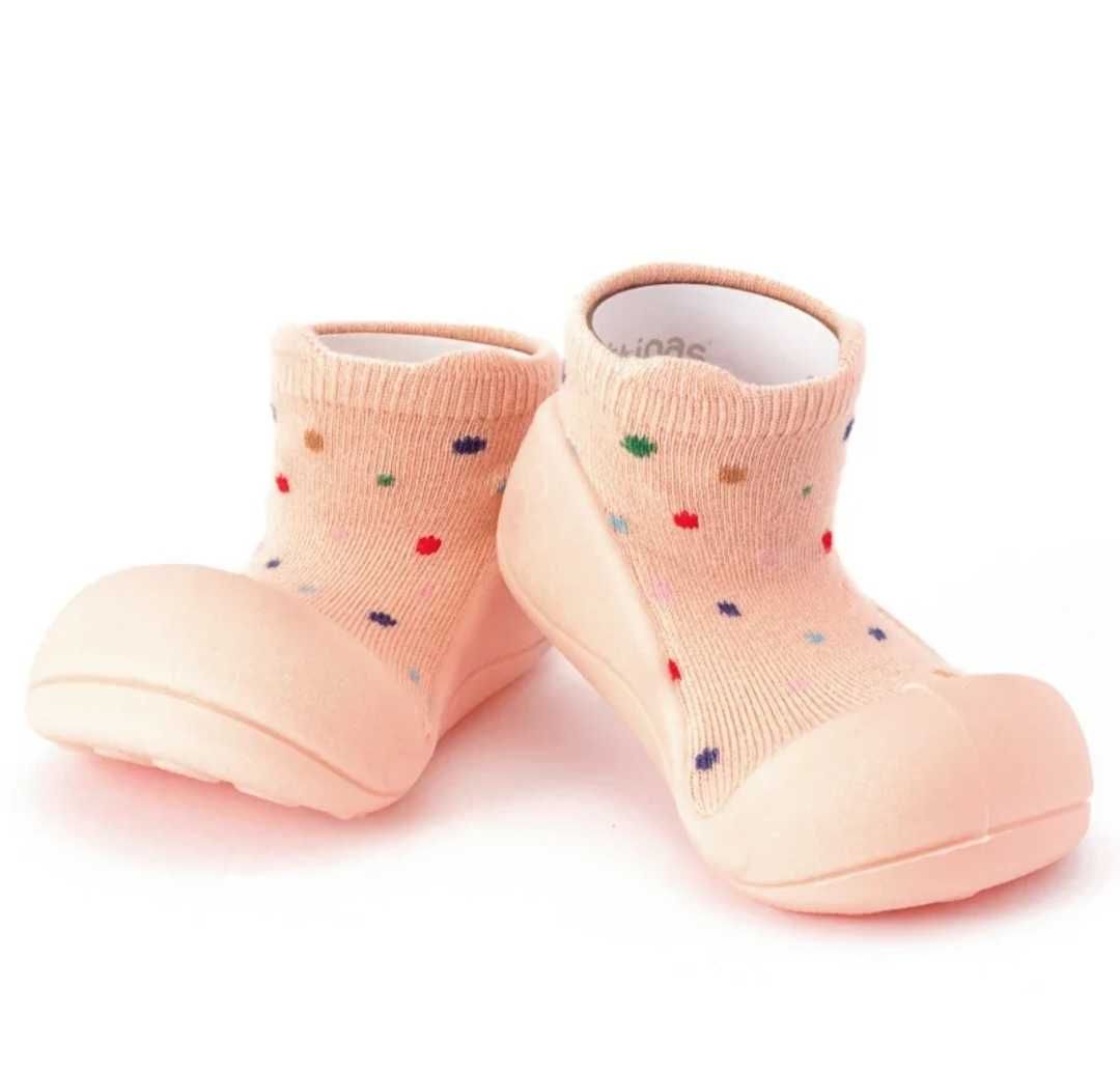 Attipas, buciki dla dziewczynki Bamboo Pop Peach, rozm. 21,5 - 12,5 cm