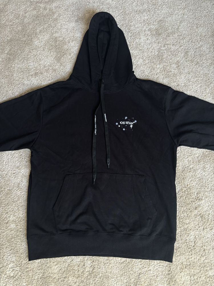 Off‑White “Bling Star Arrow” Hoodie em Algodão Tamanho M