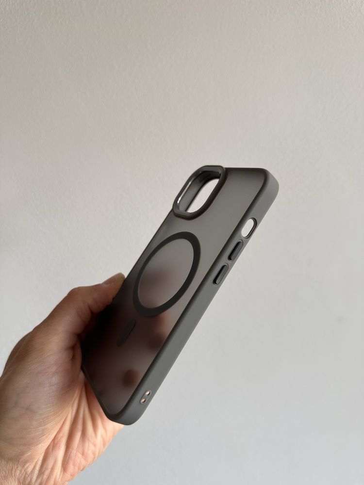 Etui Matowe MagSave titan + SZKŁO do IPHONE 13