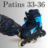 Patins e protecções