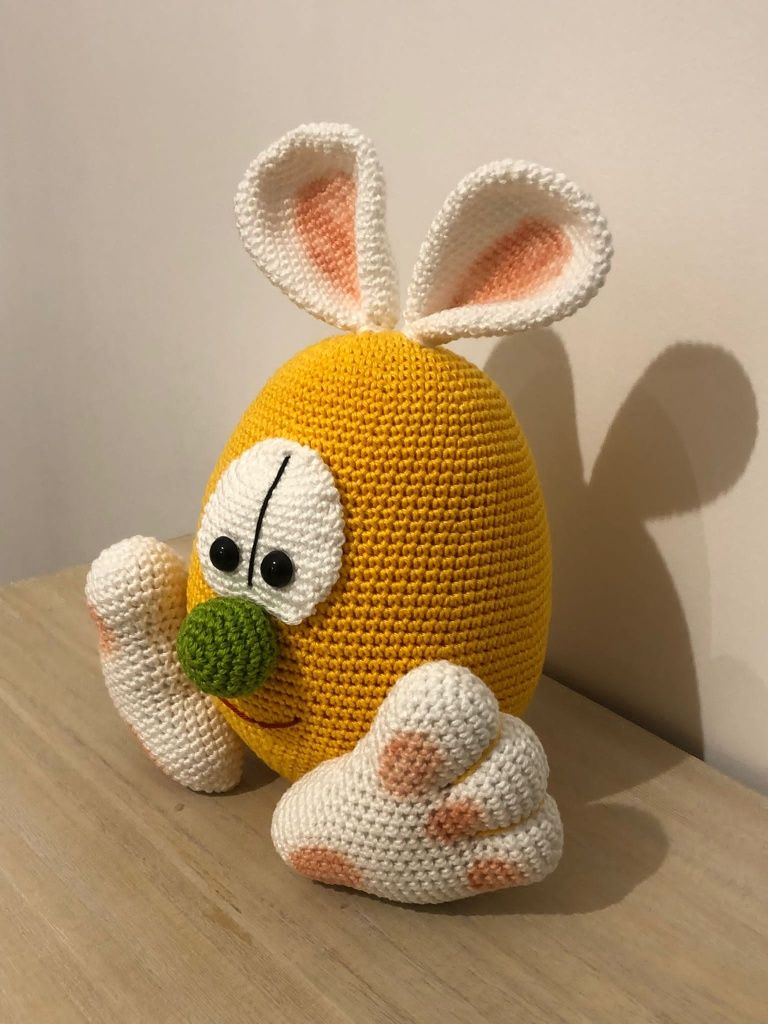 Ovo coelho Amigurumi da Páscoa