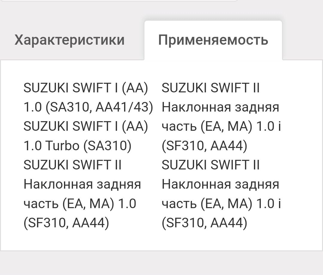 Прокладка масляного поддона Suzuki Swift