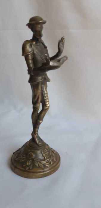 Статуэтка бронзовая Дон Кихот, клеймо, 1950-е г.