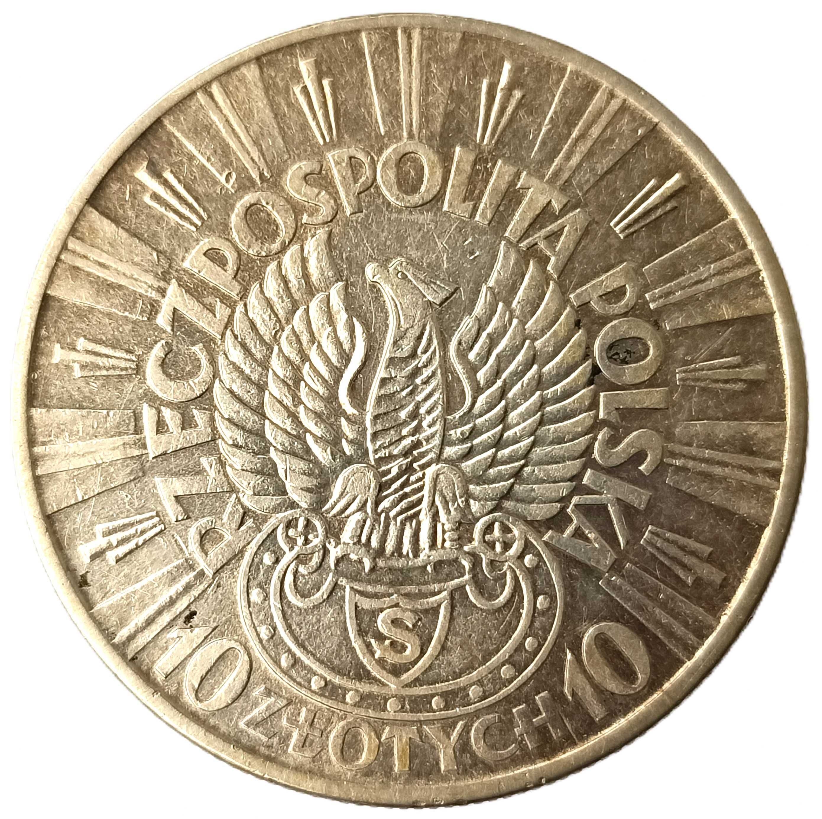 10 złotych Piłsudski Orzeł Strzelecki 1934 II RP