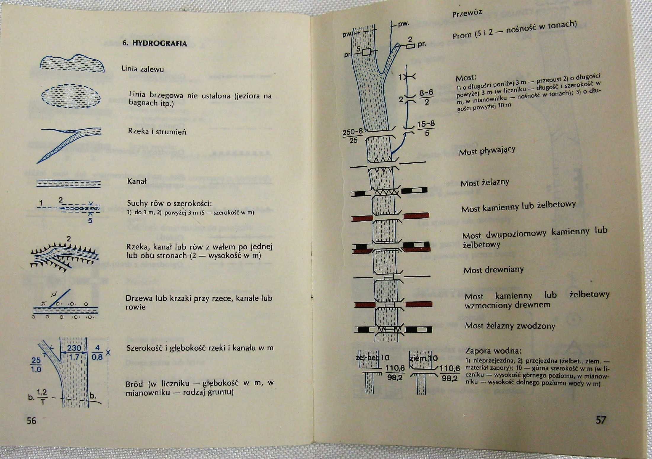 Zbiór znaków taktycznych i topograficznych oraz skrótów w OC PRL