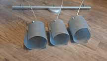 Lampa sufitowa loft na 3 żarówki.