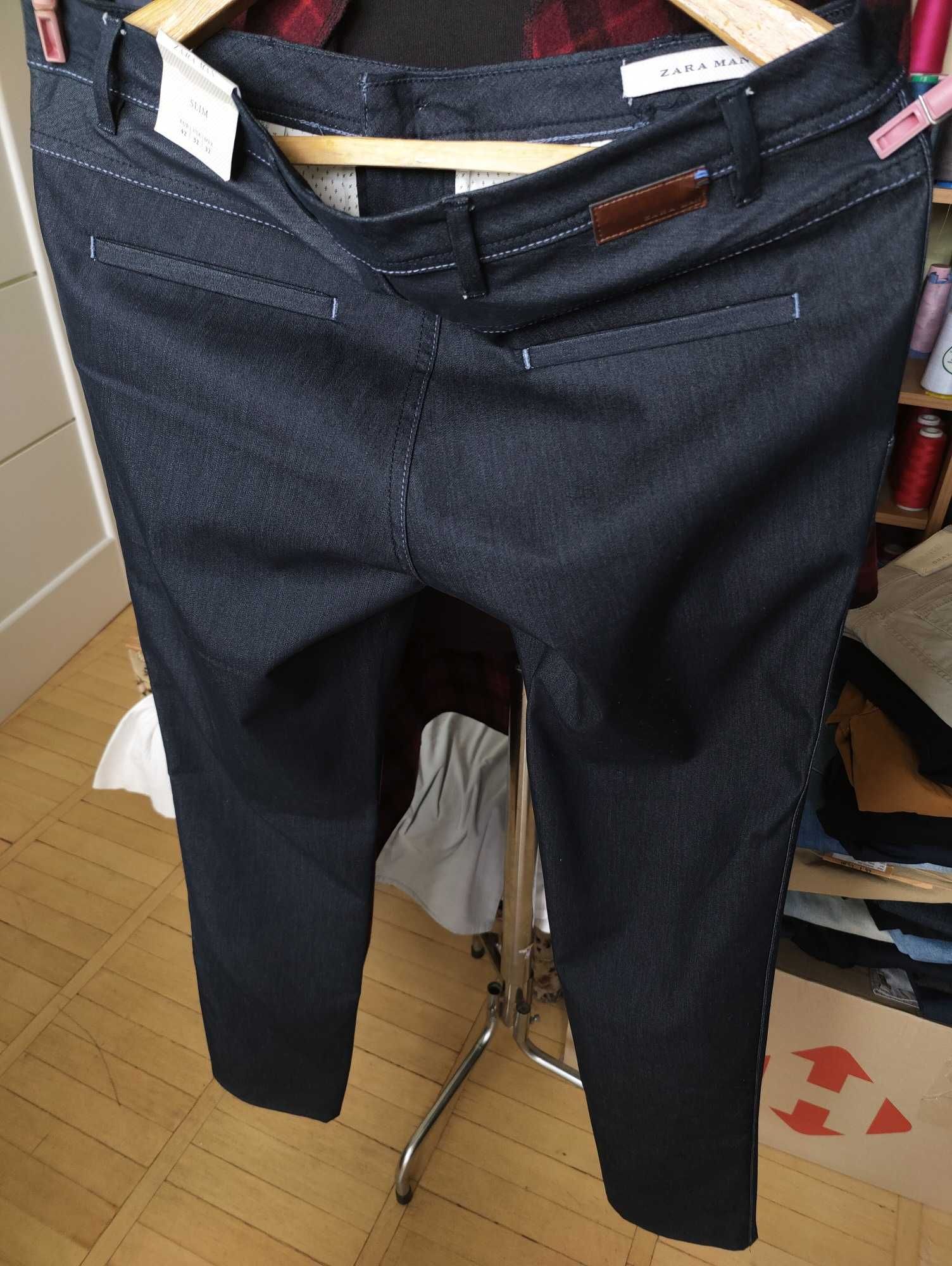 Джинсы (chino Zara Man USA w32 stretch navy.