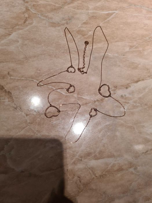 Ania Kruk naszyjnik w serduszka rose gold