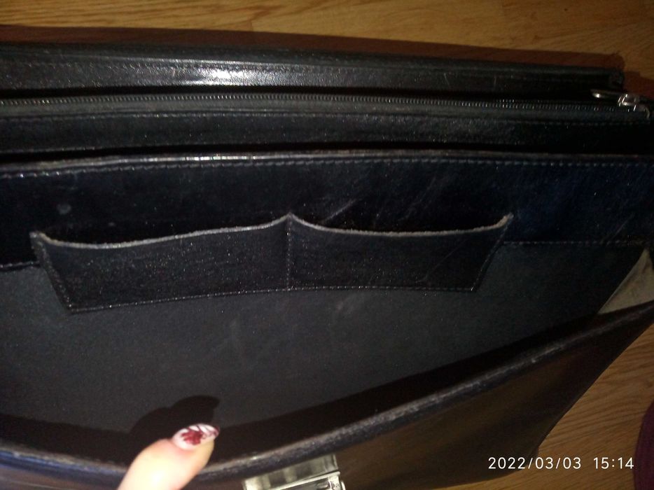 Teczka torebka dyplomatka  skóra