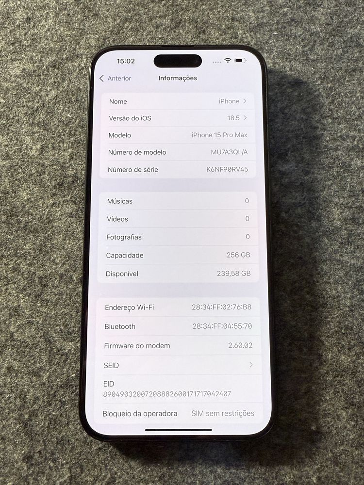 Iphone 15 Pro Max 256Gb Azul - Paga em até 12X