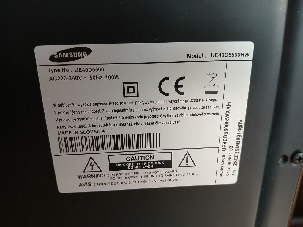 Samsung UE40D5500 Smart TV 40 cali