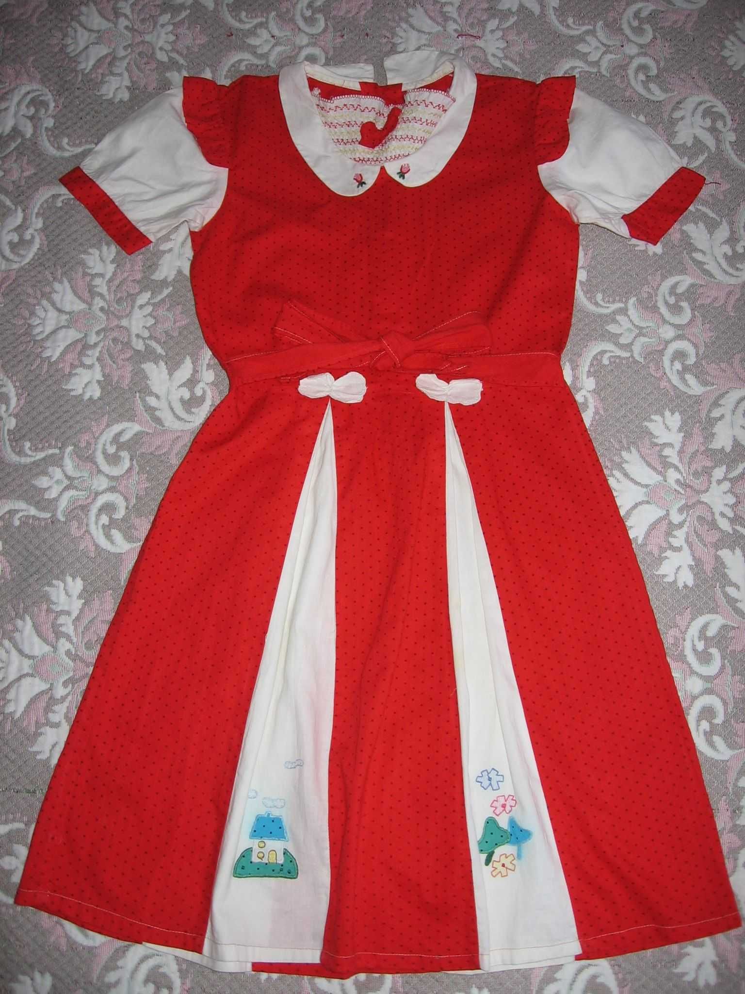 Вінтажне дитяче плаття СССР 1980-ті. 10-12років