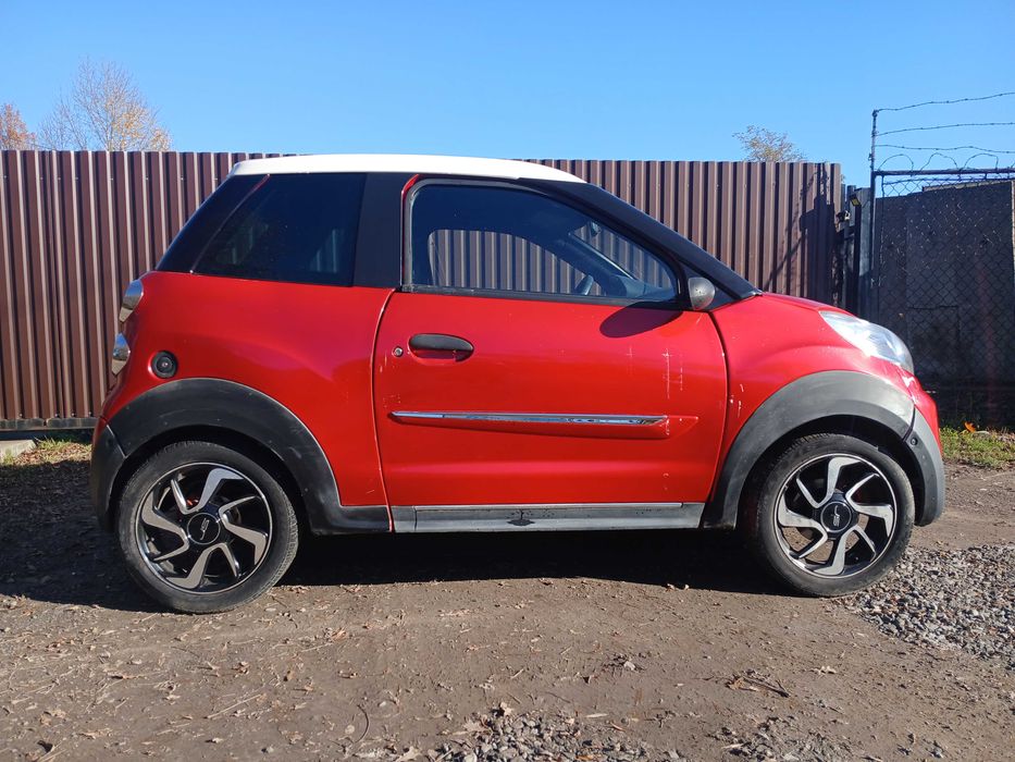 Microcar M8 alufelgi czarna podsufitka skórzane fotele