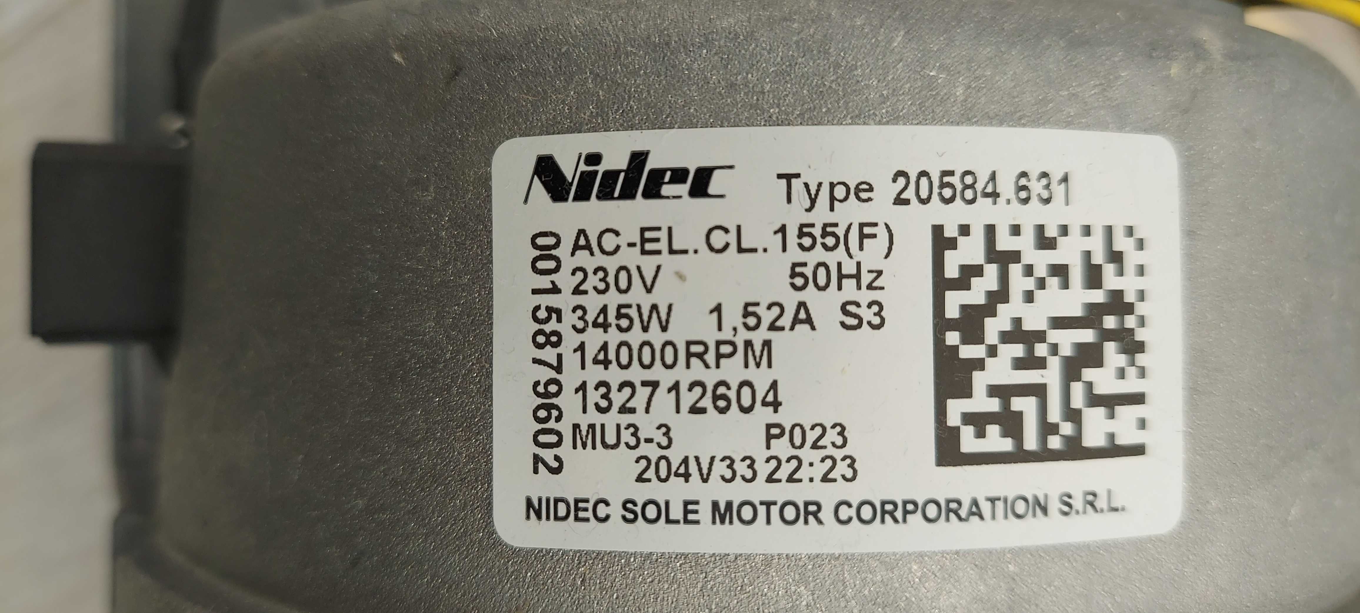 Потужний  двигун - Nidec 20584.631 AC-EL.CL.155(F) – 345W, 14000 об/хв