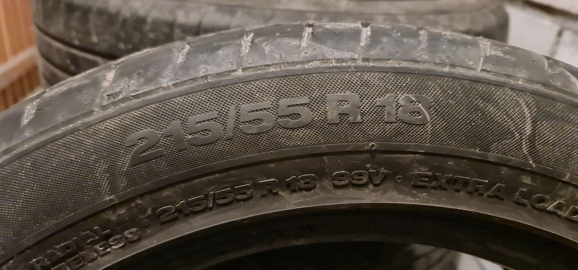 4x 215/55R18 continental