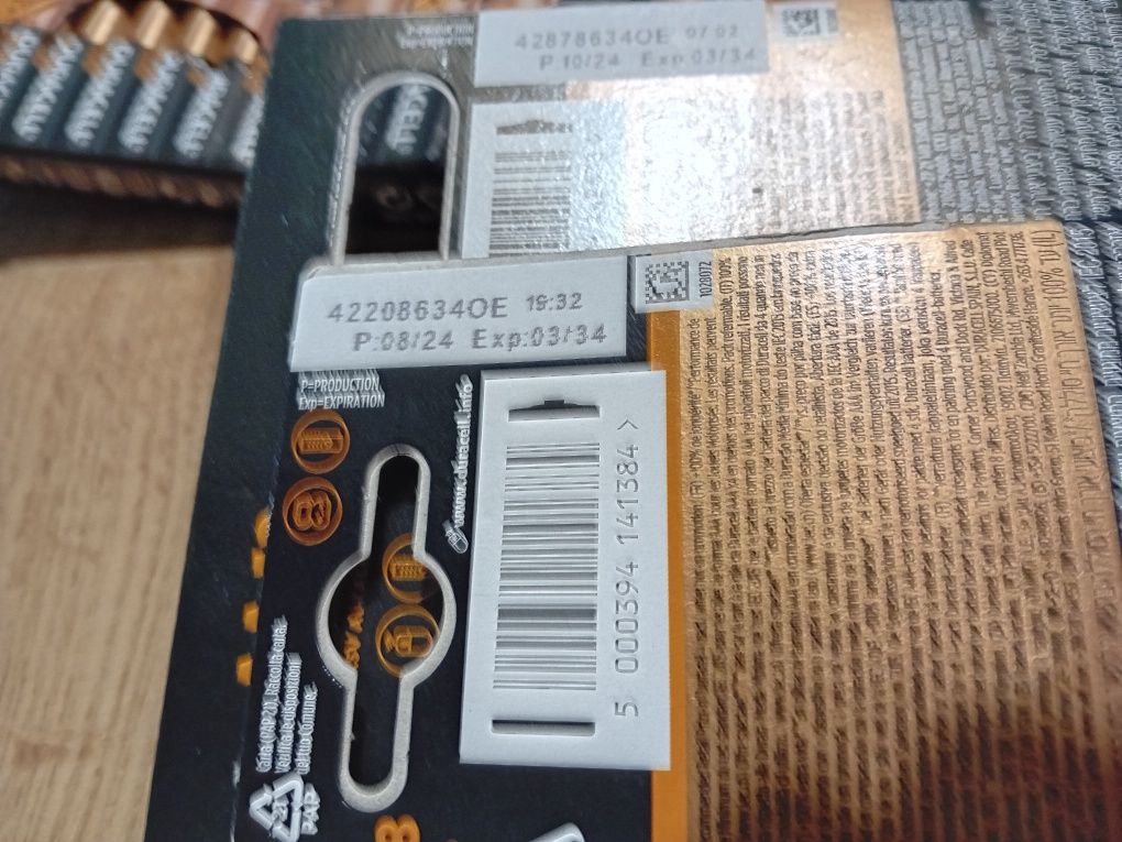 Baterie duracell aa,aaa. 60 sztuk-72 zlotych