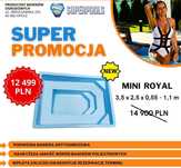 Basen poliestrowy Royal MINI 3,5 x 2,5 x 0,55 - 1,1m wkopania gotowy