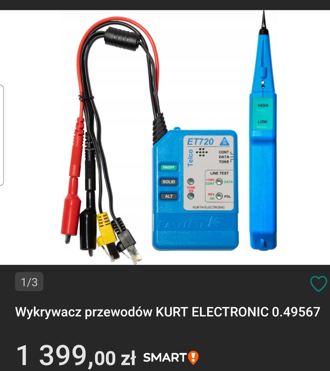 Wykrywacz przewodów KURT ELECTRONIC 0.49567