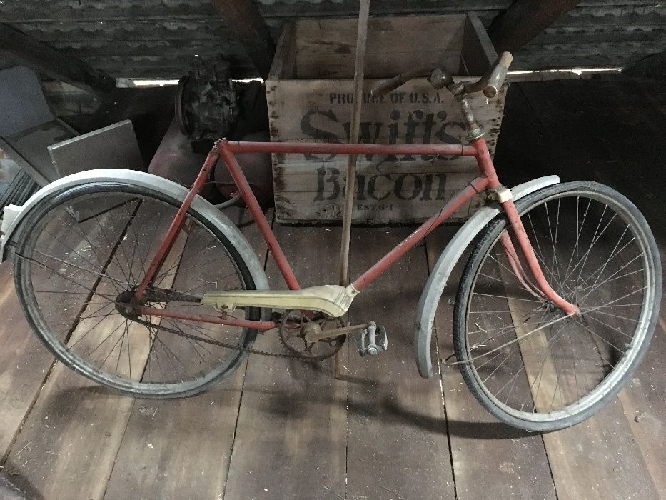 Stary, zabytkowy rower męski