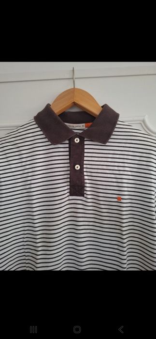 Polo riscas Castanho e Branco Purificacion Garcia - Homem (M)