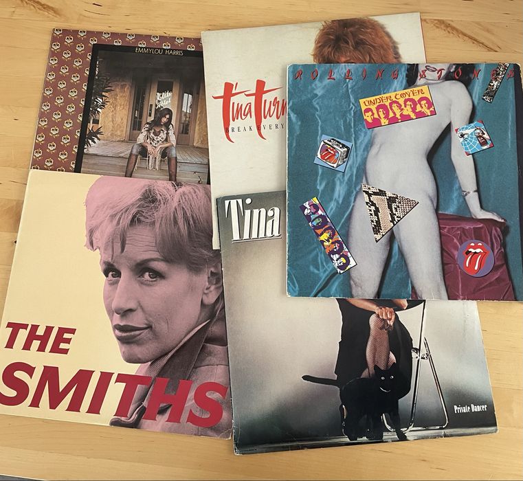 6 Discos de vinil - Rolling stones. Tina Turner, the smiths