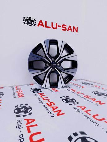 NOWE alufelgi NISSAN 16" 4x100:ALMERA KUBISTAR MICRA PIXO-Czarny Poler