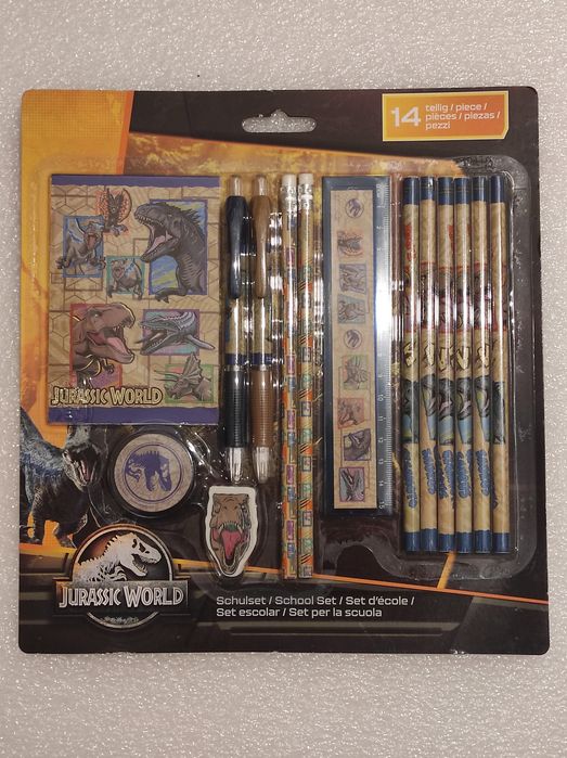 Set escolar Jurassic World NOVO