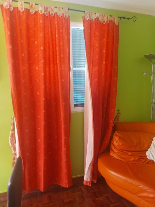 2 pares de cortinas grossas