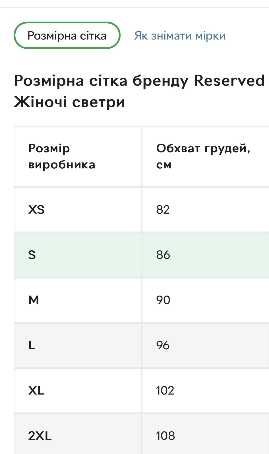 Светр жіночий оверзай Reserved р. М