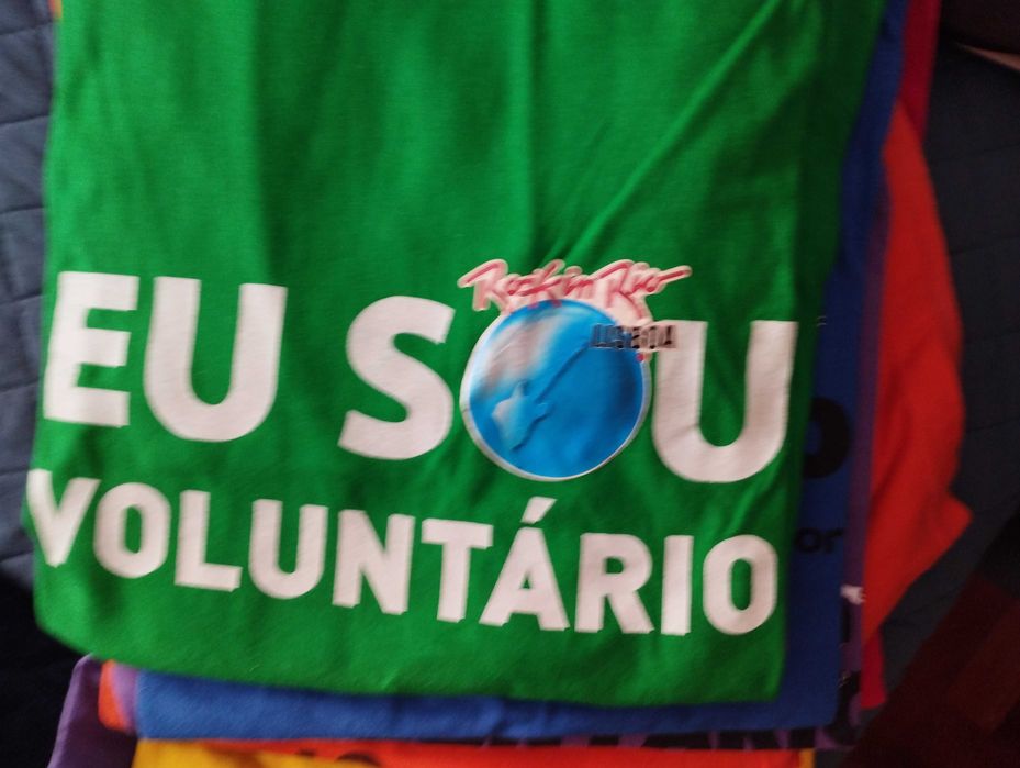 T-shirt Rock in Rio Lisboa Eu Sou Voluntário