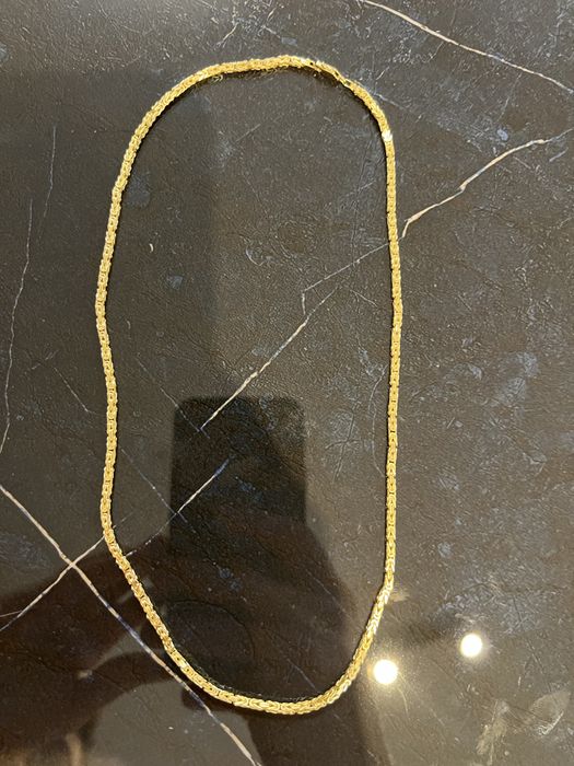 Łańcuch Królewski Splot 925 + Złocenie 750 50 cm. 17,3 g.