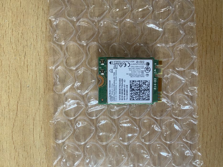 Placa Wi-fi com Bluetooth integrado Intel Dual Band Wireless - AC 7265