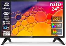 Телевізор 24 дюйми TuTu TUB24F1DN (T2/C/S2 Hotel Mode Dolby Digital)