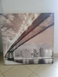 Grafika, obraz na płótnie - Most 80cm x80 cm