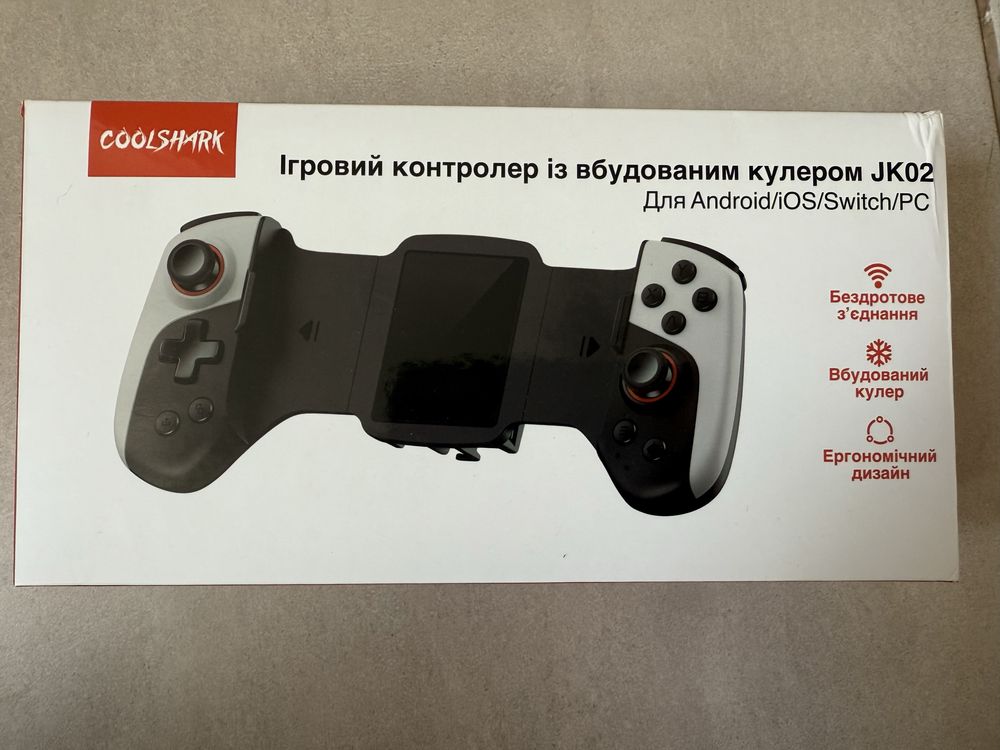 Геймпад для телефона, ігровий контролер із вбудованим кулером JK02