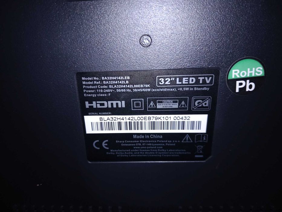 Blaupunkt Tv led BA32h4142lb