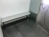Banco balneário vestiário com Cabides réguas madeira Pinho / Fenolico