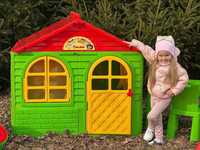 домик дитячий для розваг пластиковий з шторками дом будиночок