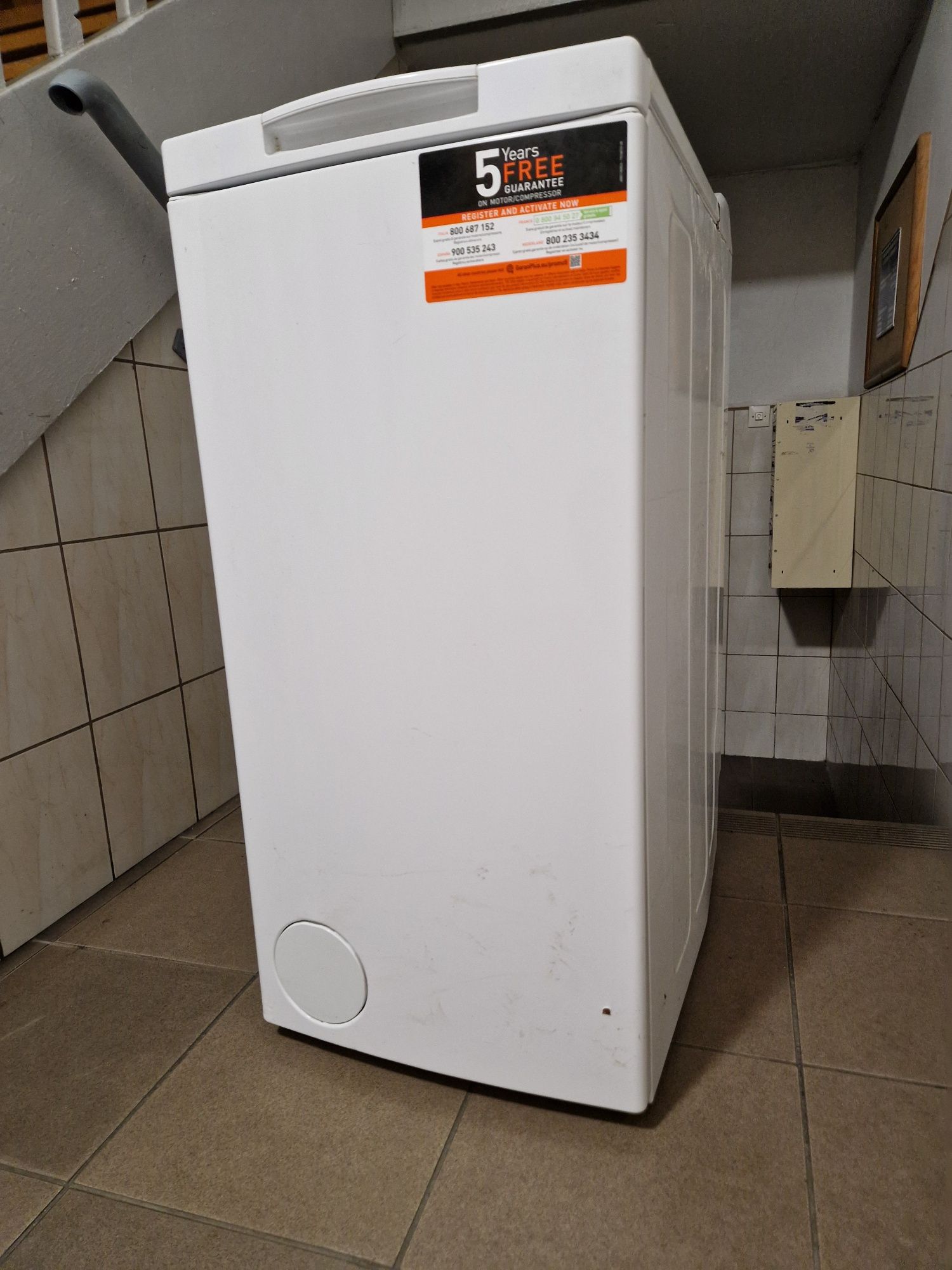 Pralka ładowana od góry wolnostojąca Indesit