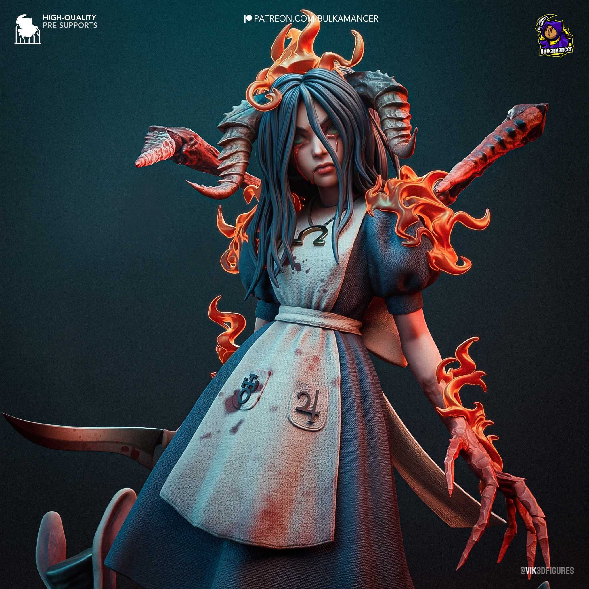 Figurka American McGee's Alice, Alicja W Krainie Czarów, Żywica