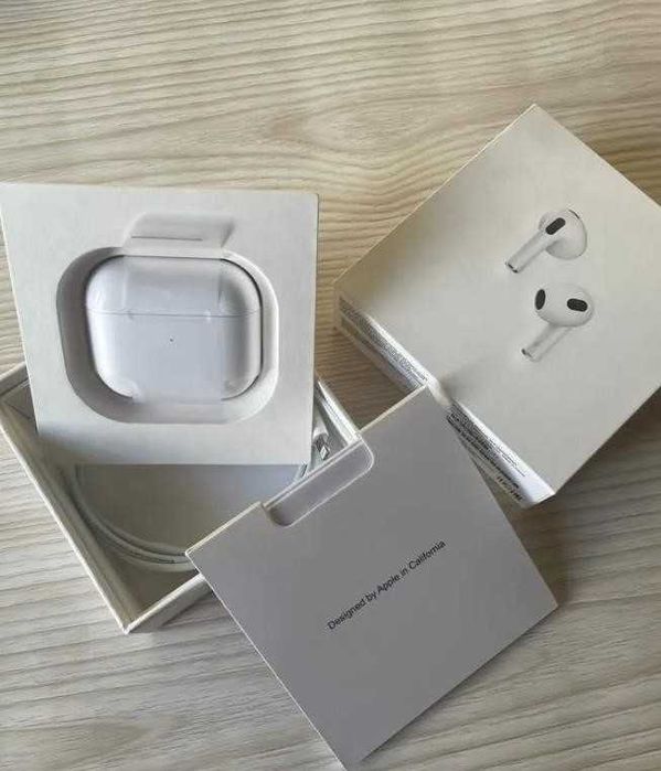 Беспроводные Топовые Наушники аірподс 3 первой генерации 1в1 к