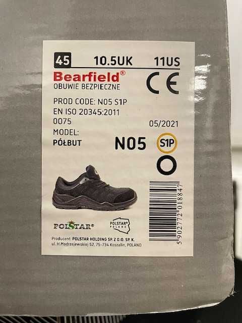 Lekkie buty OCHRONNE S1P N05 SRC 43-45 Bearfield i Procera , 1/2 ceny
