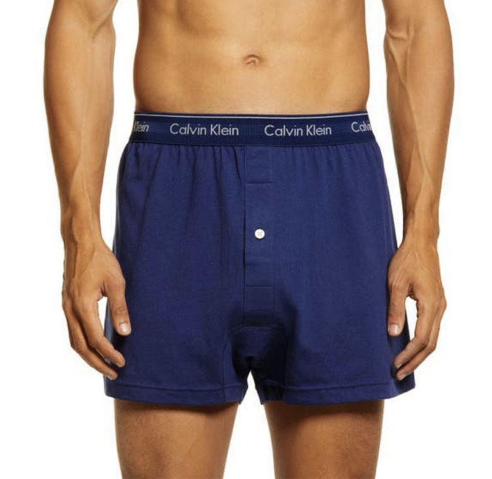 Труси Шорти Calvin Klein Men's Cotton Classics 3-Pack Knit Boxer M, L