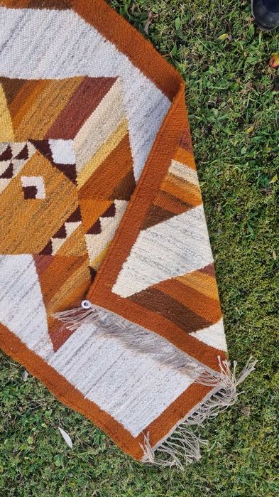 Kilim wełniany Design PRL lata 60 Cepelia