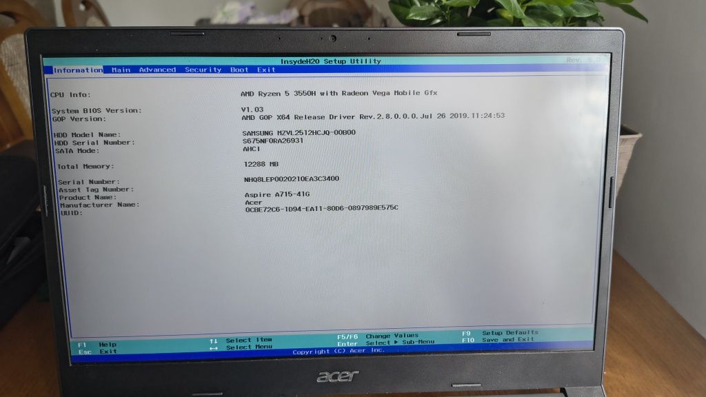 Acer aspire A715-41G