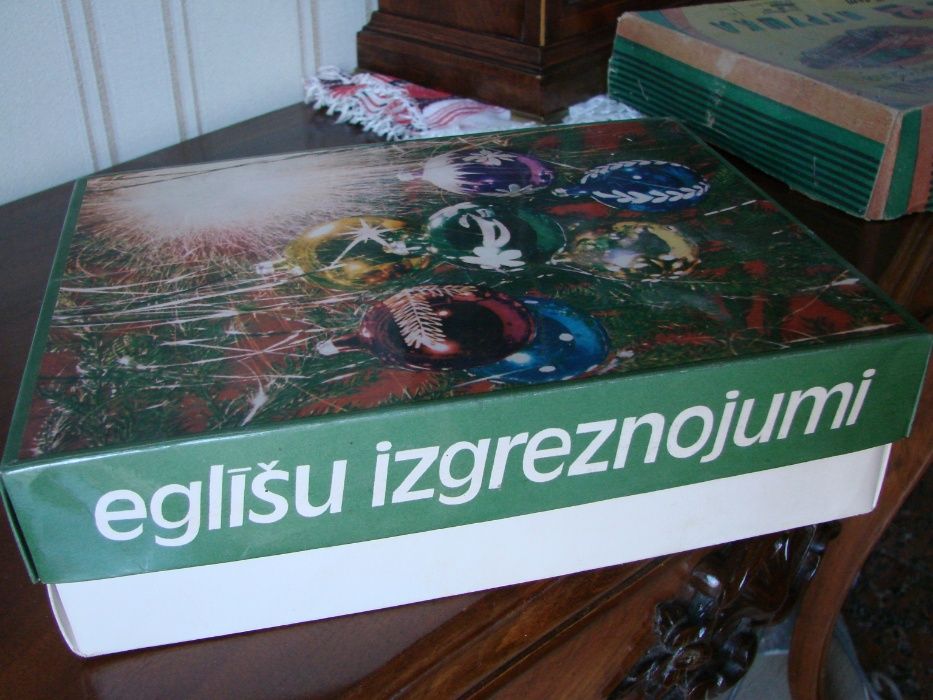 новый год ёлочные игрушки набор новые прибалтика 1970-80-е г.в.