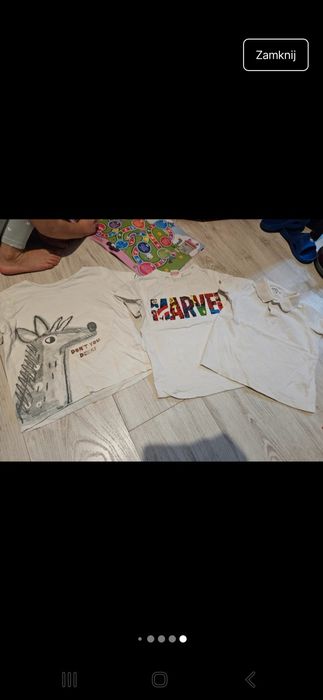 Paka ubrań dla chłopca 110/116 głównie h&m